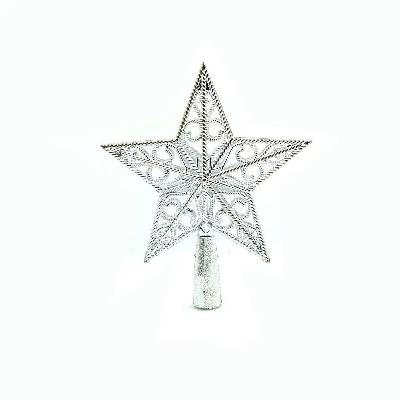 15CM Christmas Tree Topper Star Treetop Decoration for Christmas Home Decoration Christmas Treetop 3D Hallow  Star Topper