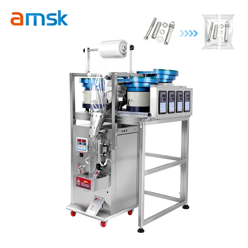 Automatic Multifunctional Screw Filling Machine Metal Screws Nuts Metal Washers Counting Packaging Vibrating Wrapping Machine