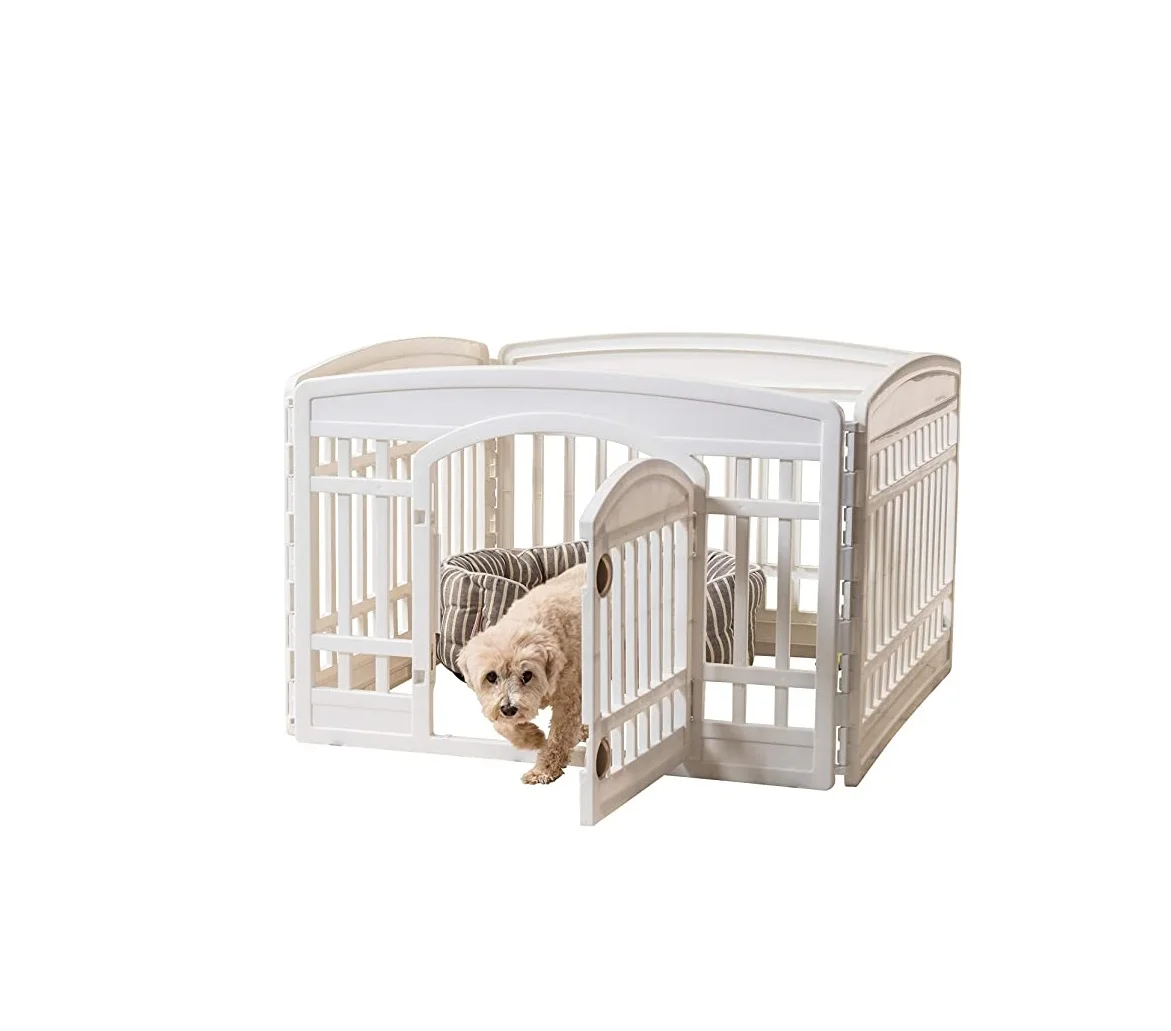 Heavy Duty Molded Plastic Pet Playpen Keep Pets Secure Pet Playpen with