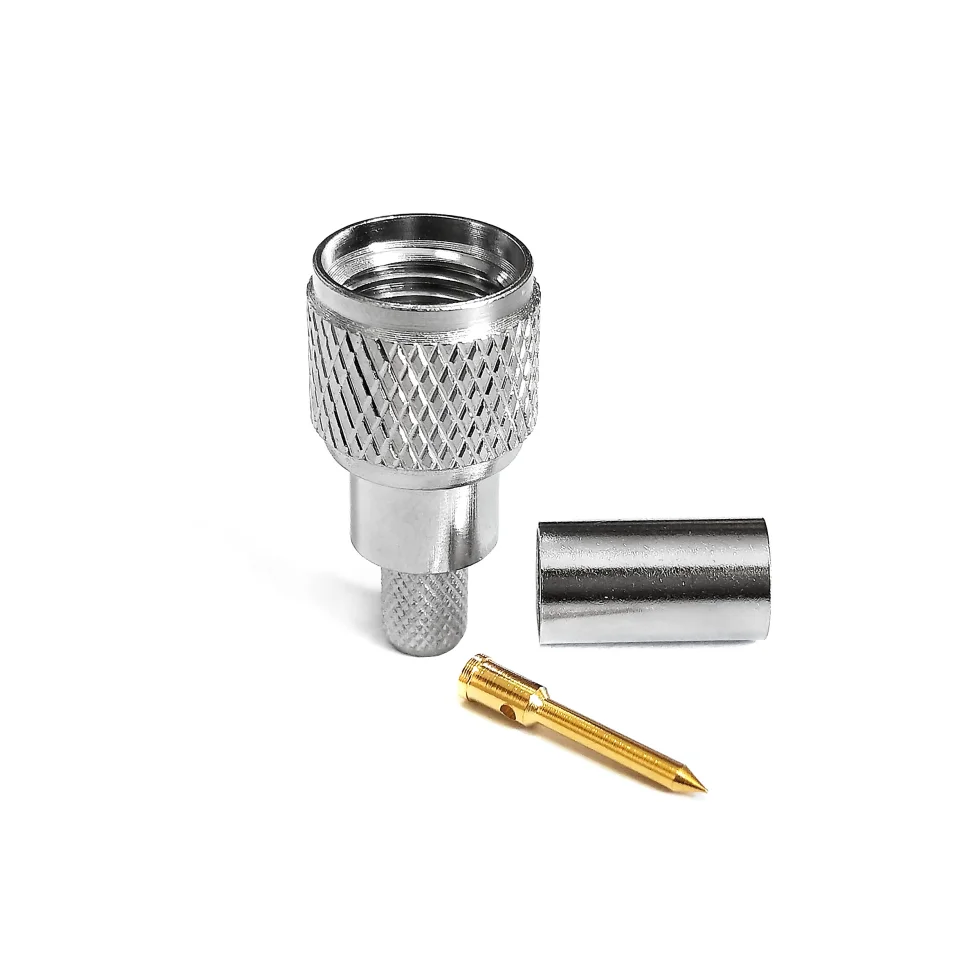 Factory Mini UHF Male MACHO Plug for RG58 ALMR195 Cable RF Coaxial Adaptor Connectors in Stock SL16