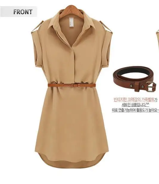 Japanese Women's Casual Office Sleeveless Chiffon Dress for Everyday Work Wear - Image 5