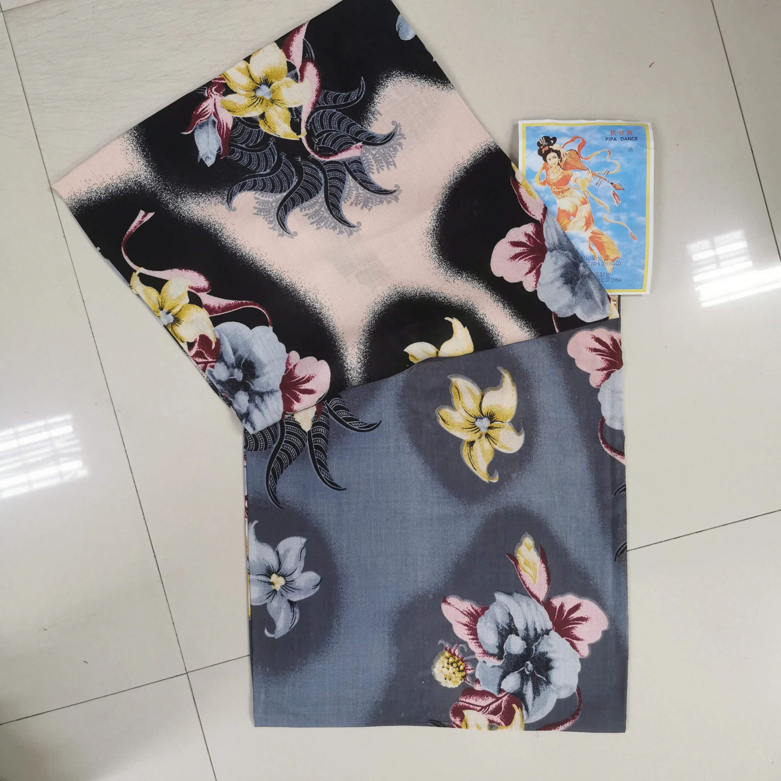 Хорошее качество, 100% искусственный шелк, печатный и одноцветный ZR503 & XR503, сомалийский батти баати