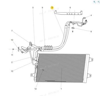 ND HOWO-NX YZ167182100222 Cold Steam Tube Assembly Truck Parts