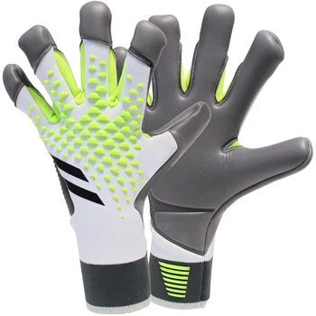 pu Football Gatekeeper Gloves Thickened Non-Slip Latex Goalkeeper Gloves for Children Adults for Sports Training Protection