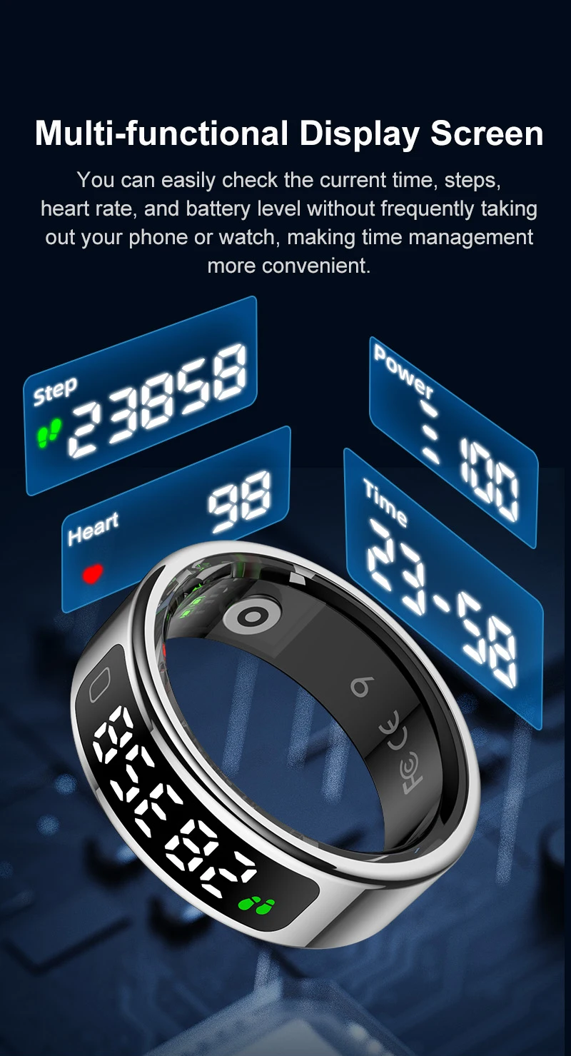 If you are searching for a supplier of a product with perfect quality control and highly competitive prices, which gives you an advantage in expanding your local market, then contact us now!  Competitive suppliers of  SanvnetR11C Smart Ring Sleep Monitoring Heart Rate Tracking Multiple Sports Modes Health Monitoring SmartRing for Men/Women