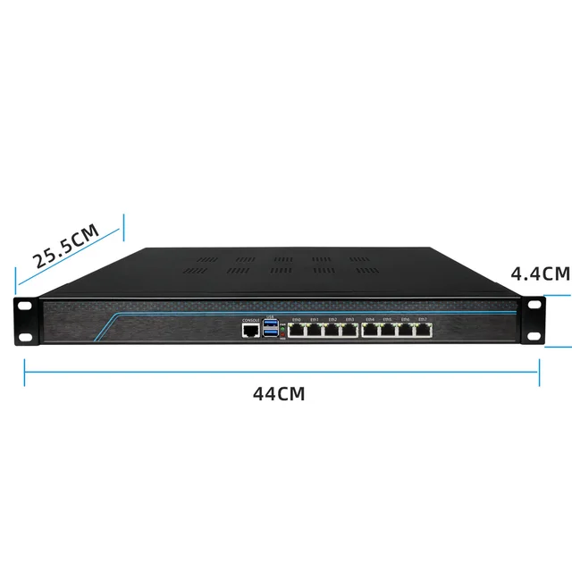 Desktop/wall-mounted/1U P8 i3 82574 rackmounted Next-generation firewalls Desktop design Designed for small environments