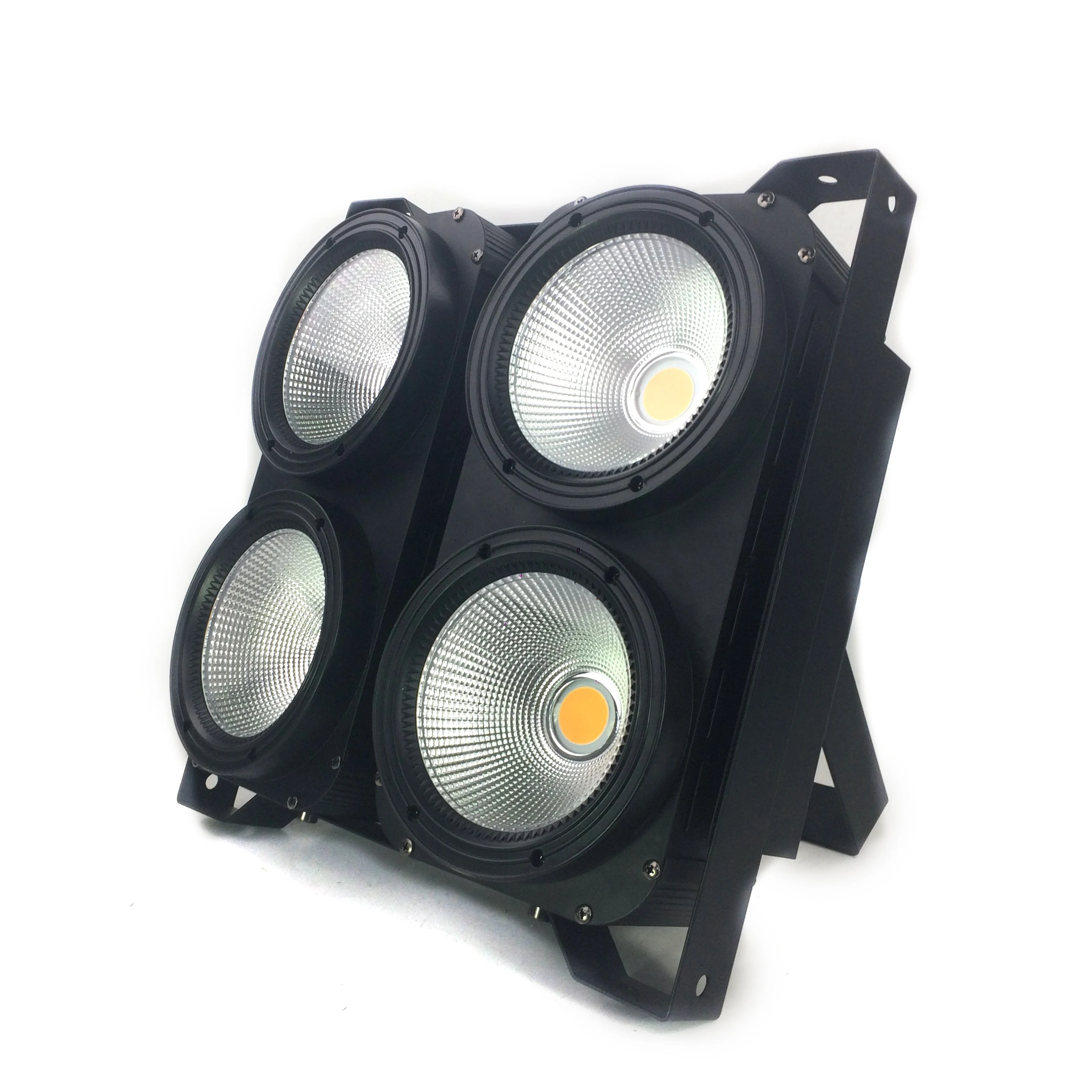 LED Blinder Light 4x100W LED COB Stage Lighting Warm White 400W LED Audience Blinders Light in DJ Music Bar Garden Floor