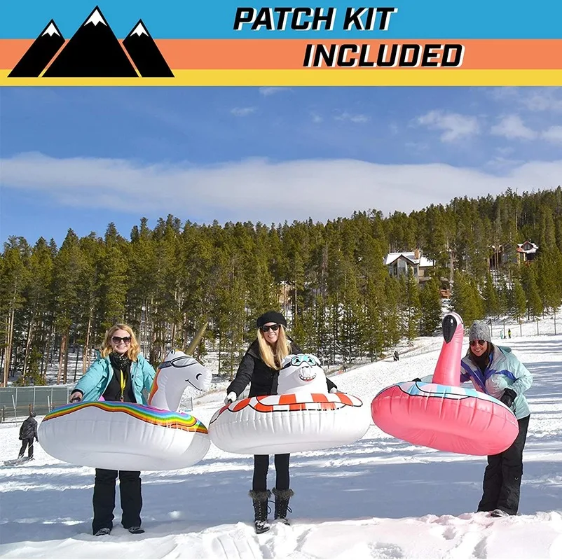 冬季企鹅充气雪橇户外重型雪管