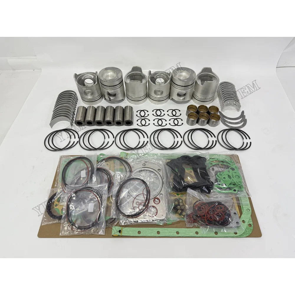 For Mitsubishi 6D20 Piston and Rings With Gasket Set With Bearing Set Engine Spare Parts