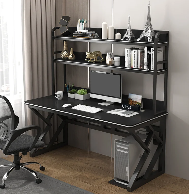 AILICHEN Computer Desk with Desk and Book Shelf
