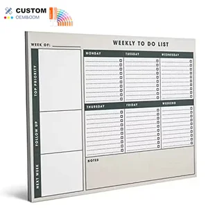 8.5 X 11 Inches Home Office Organizer 60 Sheet Loose Leaf Weekly Task Management Do-List Pad Horizontal Weekly Planner Time Memo