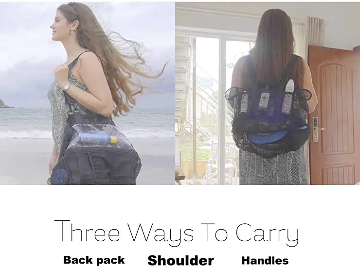 Amazon.com: Bolsa de playa impermeable para piscina, bolsa de playa grande  con cremallera, bolsa de tela para playa : Ropa, Zapatos y Joyería