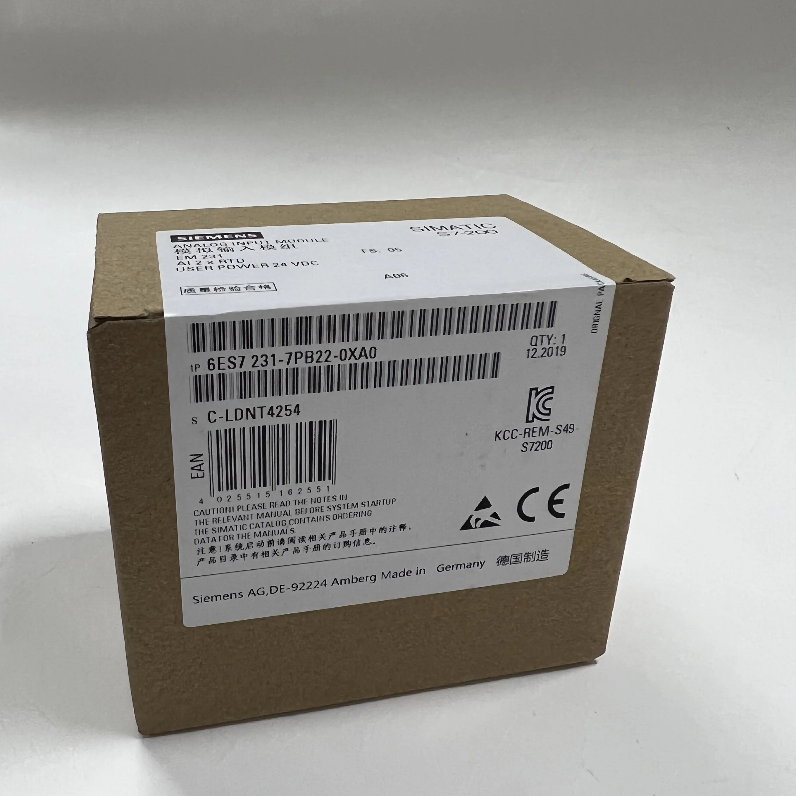 Siemens Analog Input Module 6ES7231-7PB22-0XA0