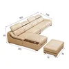 Simple + double + chaise + repose-pieds