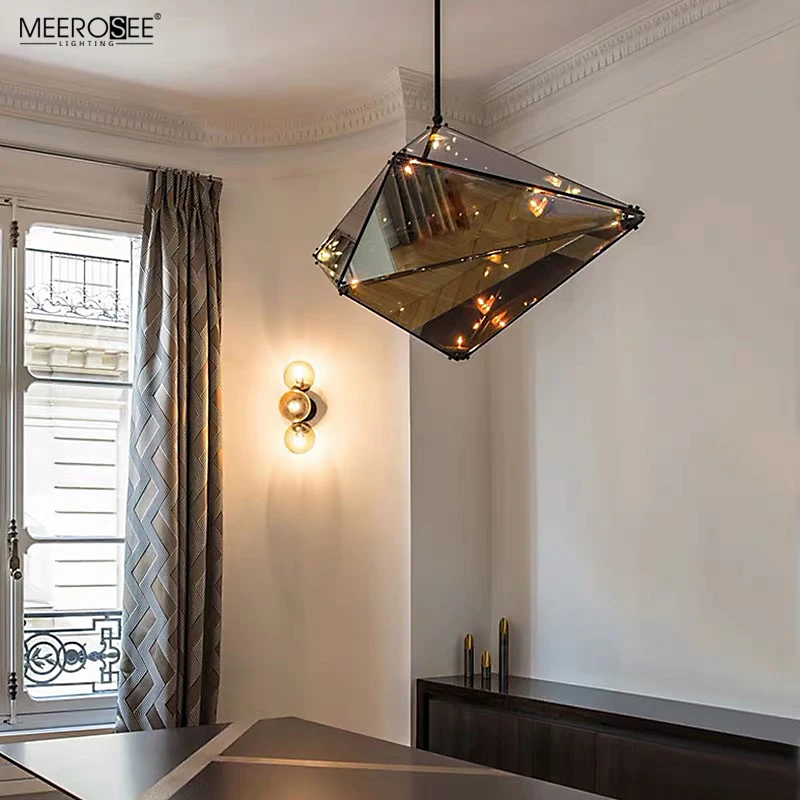 Meerosee Modern Custom Kitchen Pendant Lamp Small Suspension Light for Dinning Cafe Restaurant MD86774