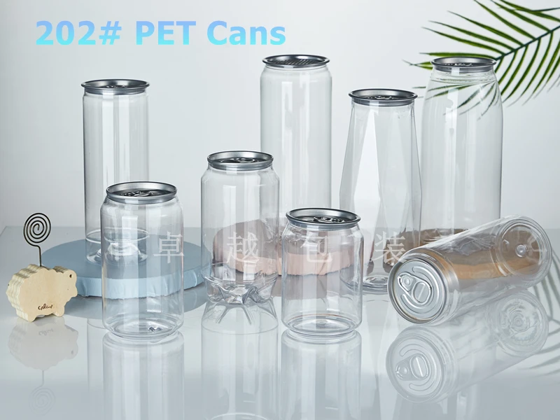 EOE 풀링 주스 PET 플라스틱 캔 202 #330ml 350ml 500ml 차가운 음료 음료 병 PET 커피 컵 ...