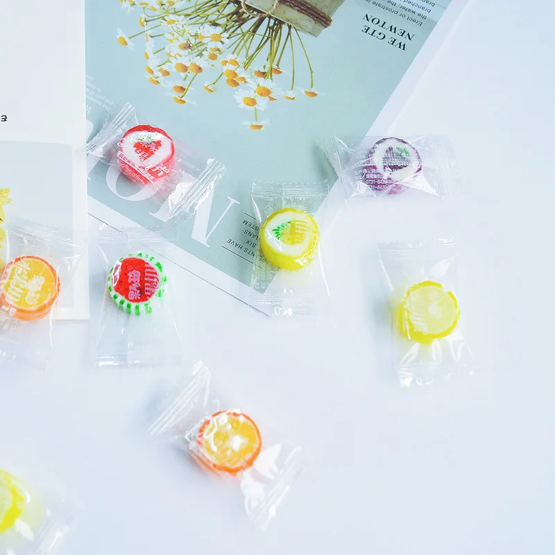 Candy Making Factory Sales 4g Fruit Jelly Flavored Handmade Sliced Hard Candies