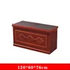 1.2-meter MDF with solid wood veneer tabletop with leather trim