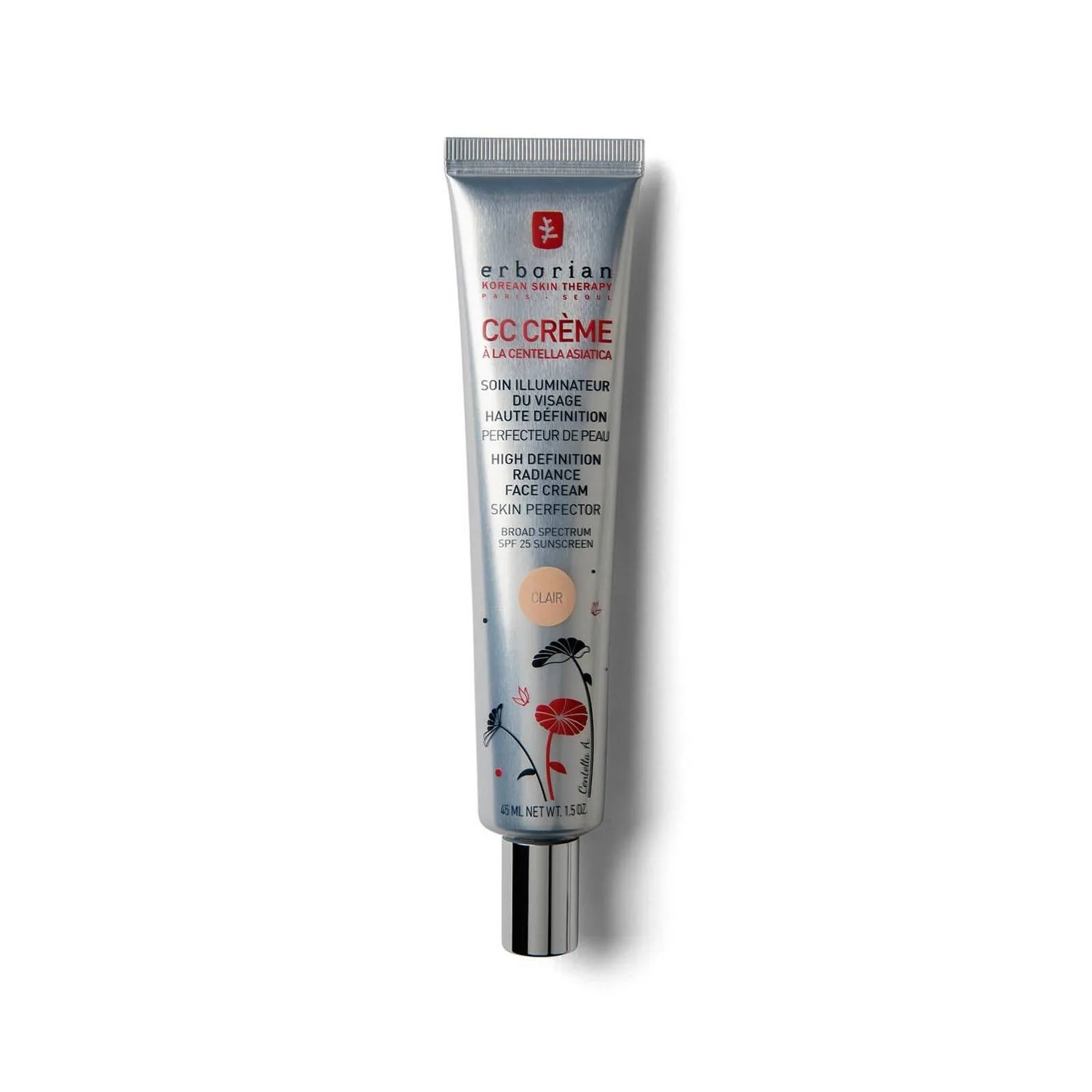 Erborian Clair Tone 45ml CC Cream Moisturizing Makeup Base for All Skin Tones
