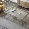 Light luxury silver steel glass-120cm
