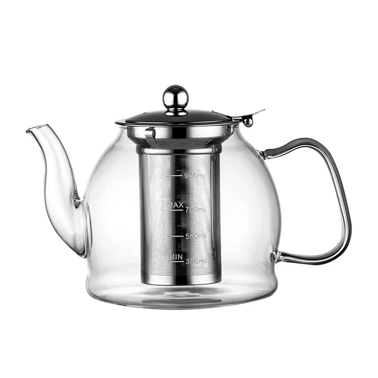 Teabloom Universal Glass Teapot With Infuser - 34 Oz Heat Resistant  Borosilicate for sale online