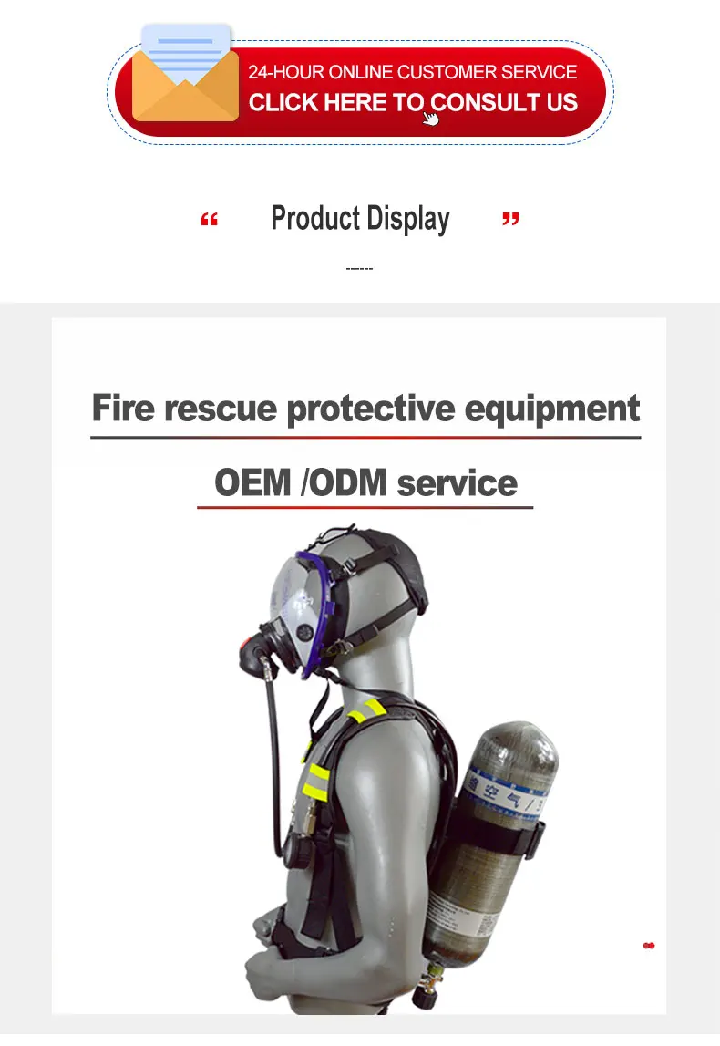 6.8l Self-contained Breathing Apparatus Scba Emergency Escape Breathing ...