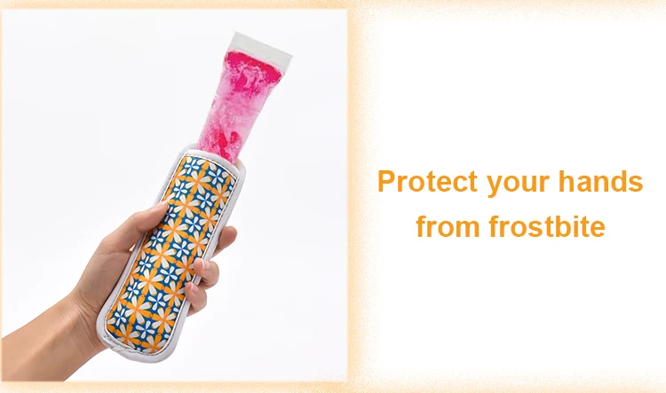 Reusable Ice Freezer Protective Cover Icypole Holders Popsicle Holder Bags Popsicle Sleeves Ice Pop Sleeves details