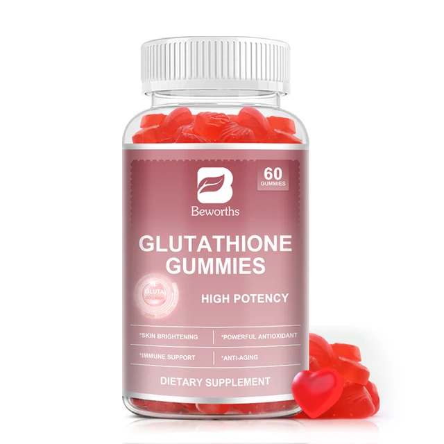 Beworths Glutathione Marine Collagen Gummy Anti-aging glutathione Collagen Vitamin C Gummies for Skin Whitening