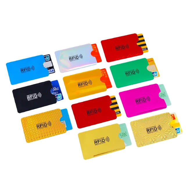 credit card anti scan sleeve RFID Blocking Sleeves Anti Scan ID Credit Card Holder Theft Protection  Secure Sleeves