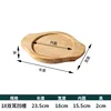 Ovale-18 cm de large-double poignées-diamètre intérieur 155 cm-chêne