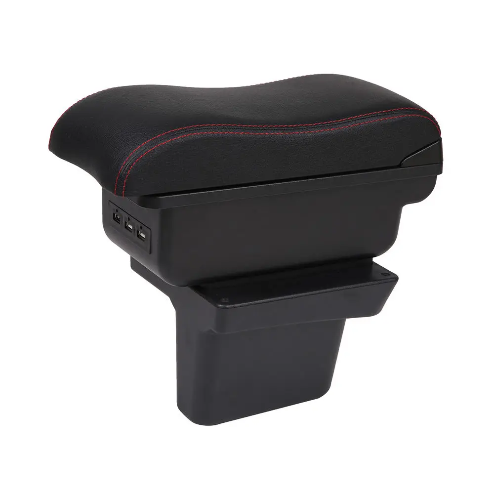product factory explosion armrest box central  car console box with cup holder and usb armrest box-3