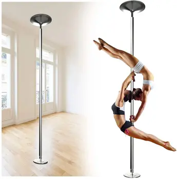 Kit De Bastón De Baile De 45 Mm Para Ejercicio En Casa, Fiesta, Pub, Portátil, Giratorio, Estático, Con Capacidad De Carga De 440 Libras
