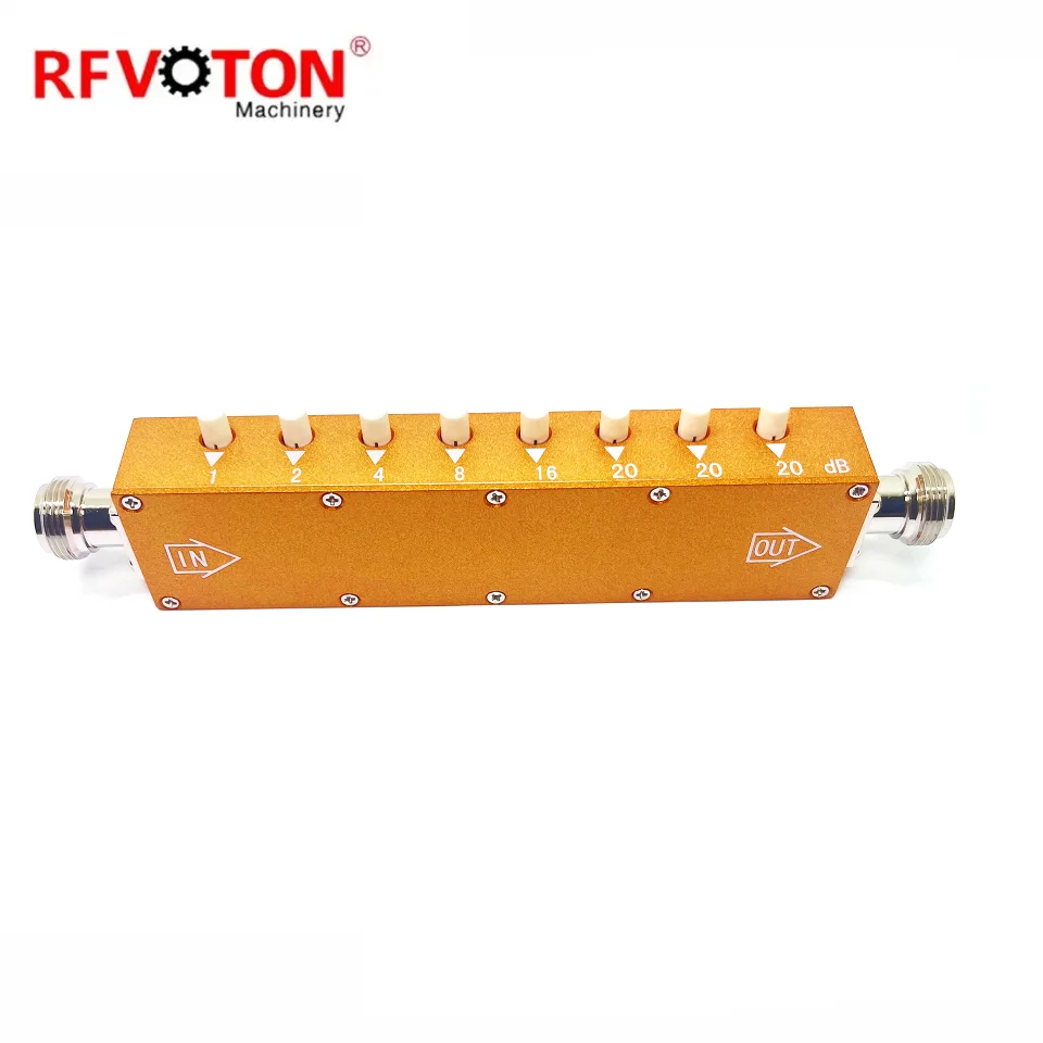 0~90dB Coaxial Adjustable Key-Press SMA N type female RF step Attenuator Stepping 1dB DC3GHZ manufacture