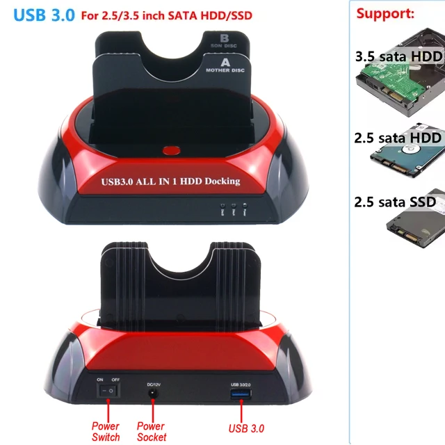 EONLINE All in HDD Docking Station USB Adapter