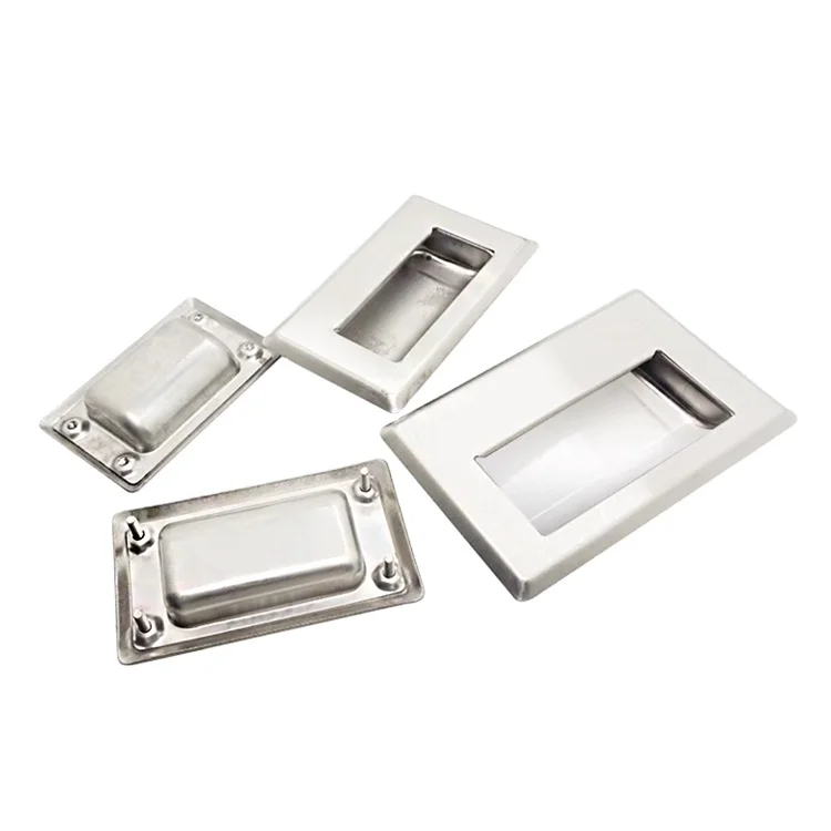 Industrial Handle Buckle Drawer Cabinet Concealed 304 Stainless Steel Handle Embedded Cabinet Concealed Handle