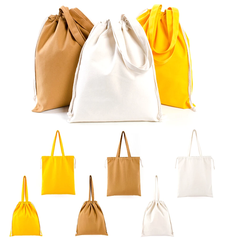 cheap canvas drawstring bags