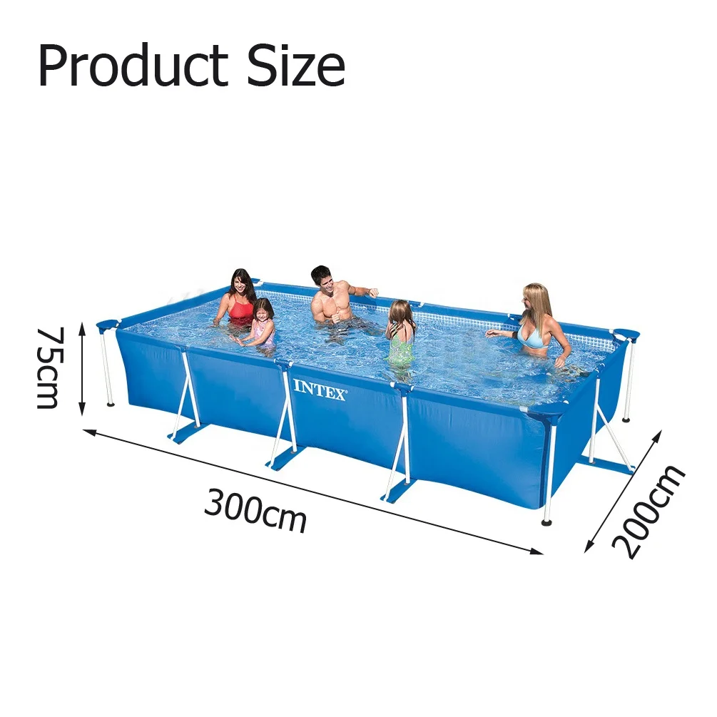 Intex 28272 300cm Rectangular Metal Frame Swimming Pool