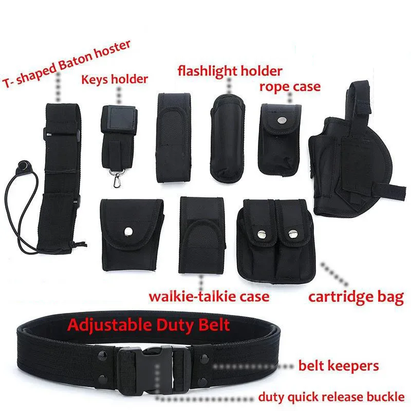 Outdoor Multi-functional Mountaineering Hunting Pouches Utility Tactical Belt Heavy Duty Nylon Equipment Tactical Belts
