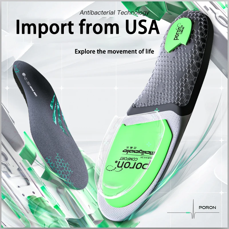 Custom Poron Gel EVA Shock Absorbing Insoles Wholesale