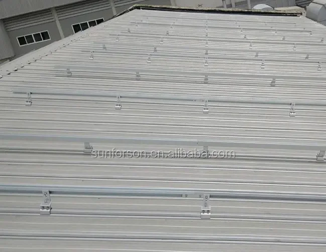 product solar panel mounting brackets standing seam roof clamp aluminum mounting solar clamp clip lock-7