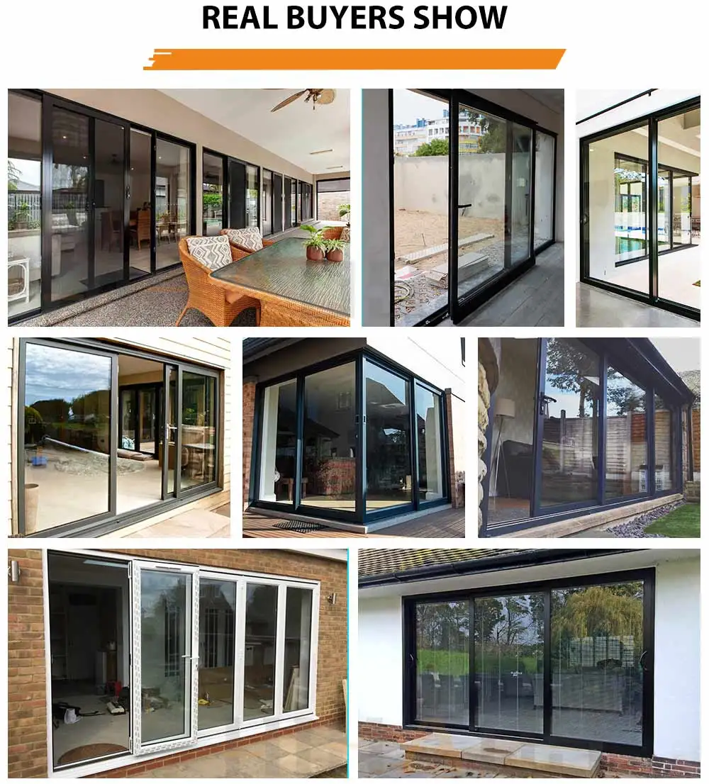 Hihaus Custom Aluminum Slim Narrow Frame Sliding Patio Glass Door For ...