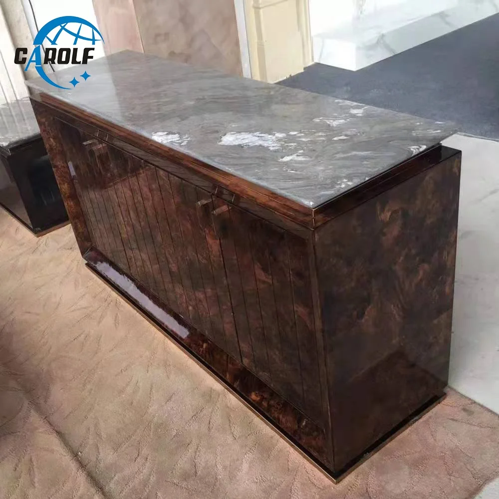 Новый Мраморный Топ современный шведский стол деревянный серверный