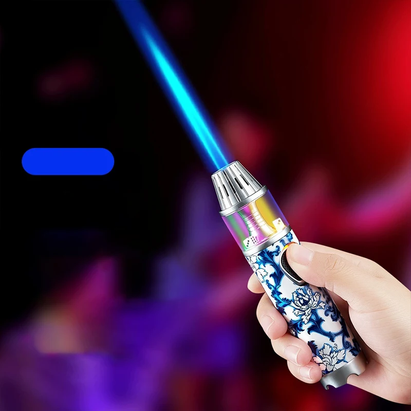 J0BON ZB-213-A Modern Dice with Rainbow Lamp Windproof Metal Direct Charge  Inflatable Cigarette Lighter Business Gifts Wholesale