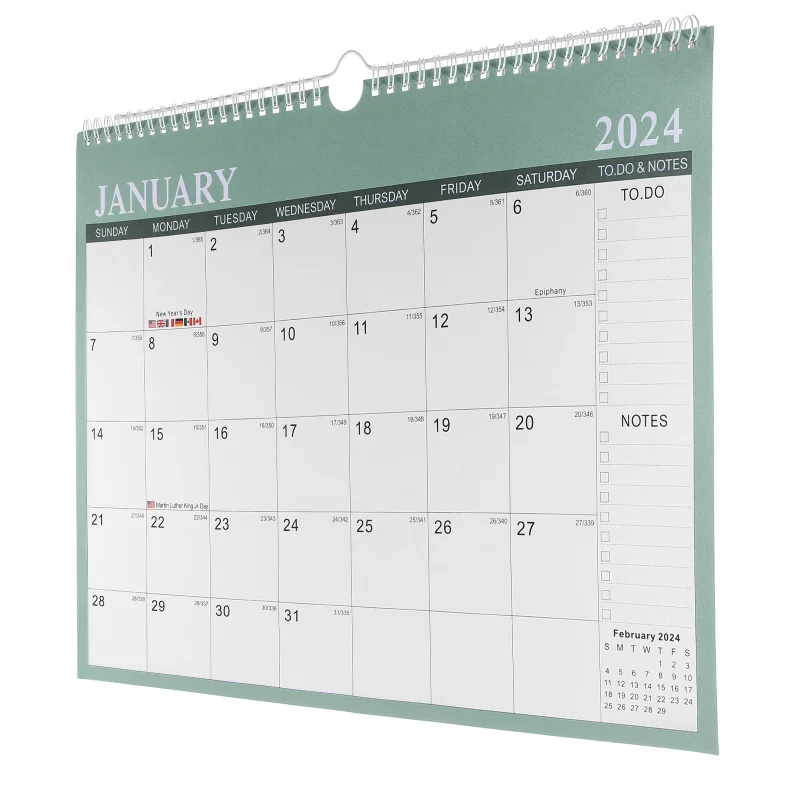 Large Yearly Desk Pad Calendar Custom Printing To-do List Wall Calendar ...