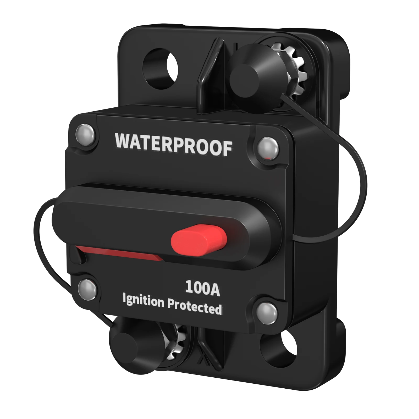 Qiilu Circuit Breaker Reset zekeringhouder, 50Amp - 100Amp Circuit