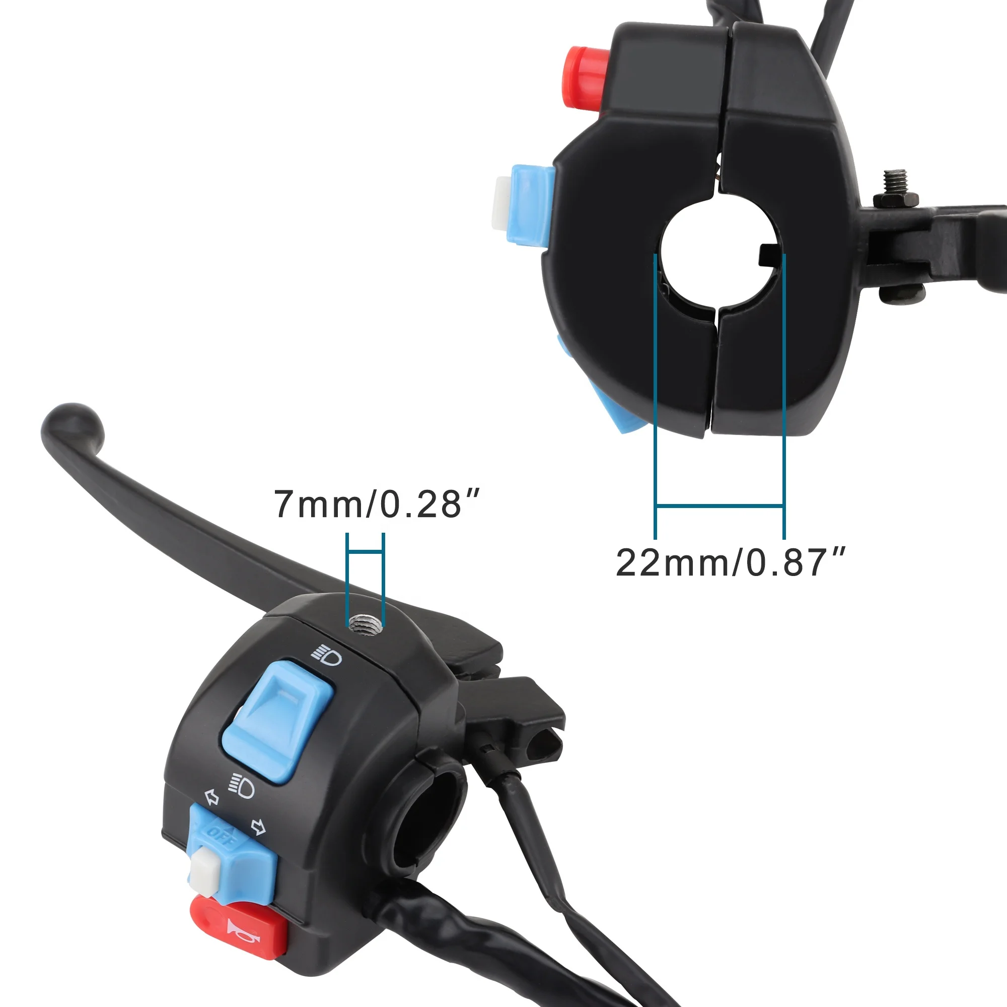GOOFIT Motorcycle 10 Wire 3 Function Left Handle Switch Replacement for 50cc 70cc 90cc 110cc 125cc Scooter Motorcycle ATV