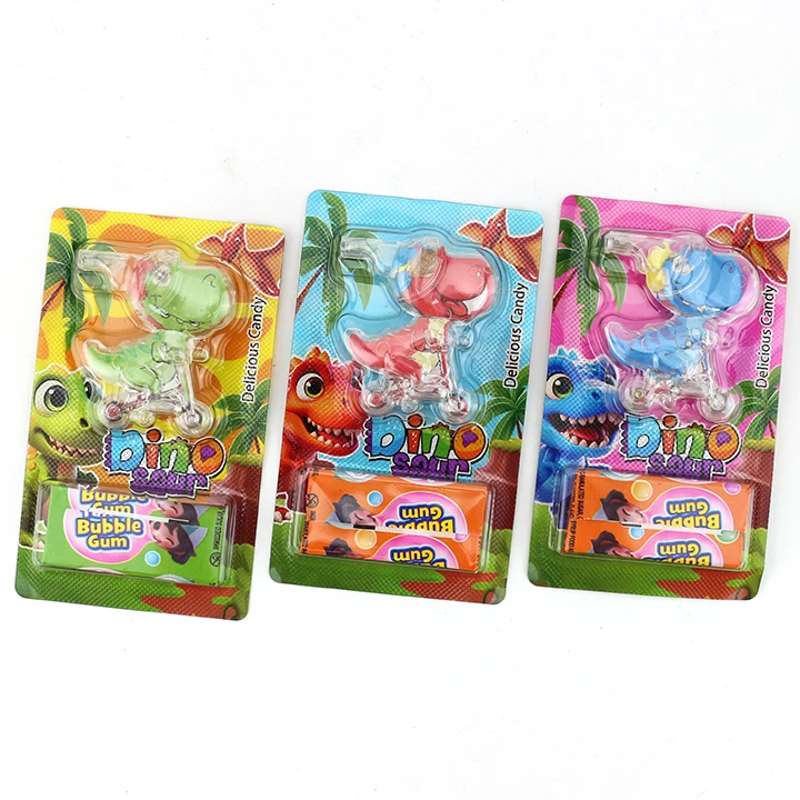 bicycles dinosaur toy candy