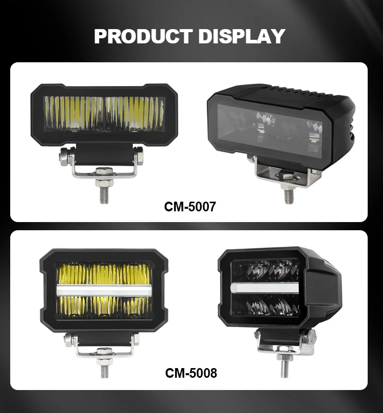 ECE R112 R7 R10 Led Work Light Bar White DRL Amber Position Light Mini 24v 30W Led Work Light