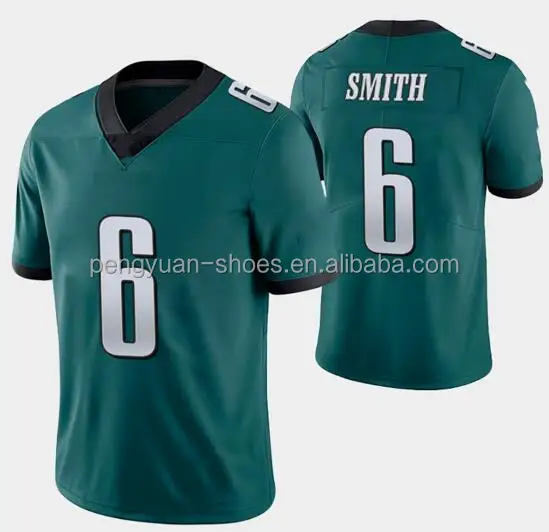 Wholesale Best Quality #1 Jalen Hurts #6 DeVonta Smith #2 Darius Slay Jr.  #62 Jason Kelce #91 Fletcher Cox American Football Jersey From m.