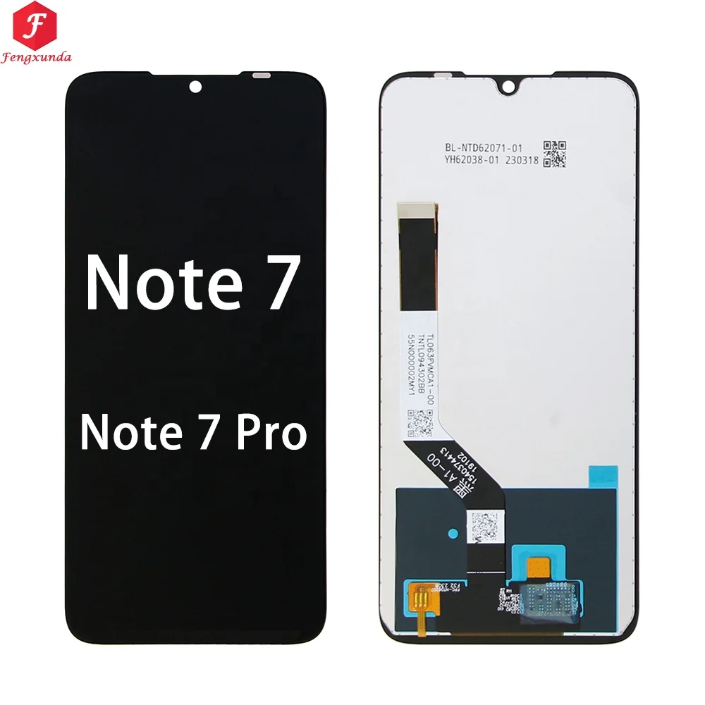 Xiaomi - Écran Pour Xiaomi Redmi Note 7 LCD + Vitre Tactile Plus Chassis Original Noir 442020